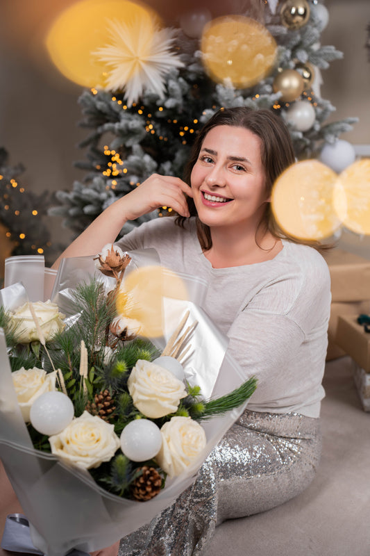 "Prima Îmbrățișare a Crăciunului"-Buchet personalizat